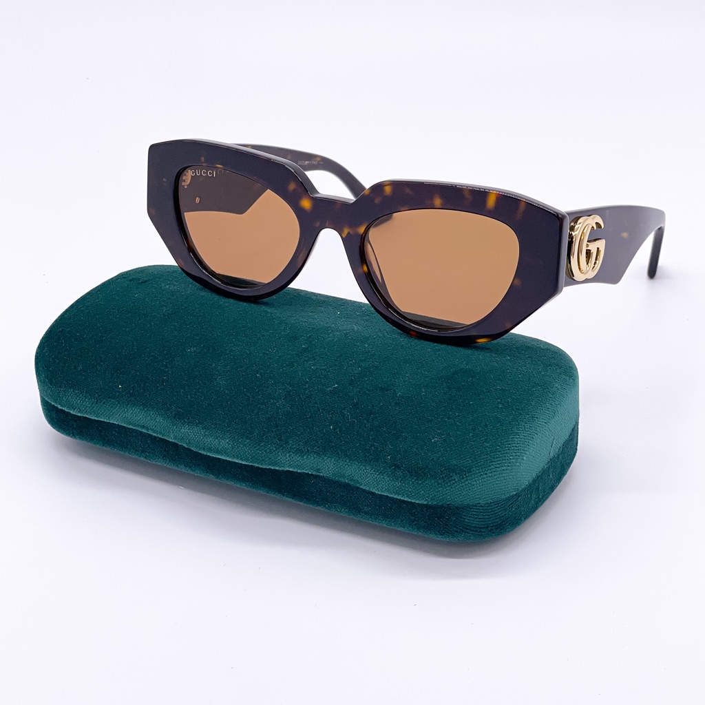 New Gucci Gg1421s 002 Havana Women Sunglasses